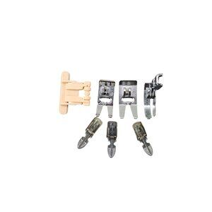 Vintage Sewing Machine Presser Feet Lot Of 7 Various Styles Zipper Foot Zig Zag